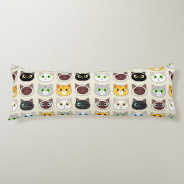 Cute Cats Mönster Kroppskudde