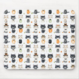 Cute Cats Mönster Mousepad Musmatta