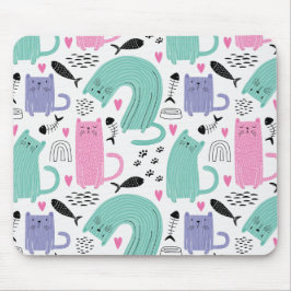 Cute Cats Mönster Musmatta