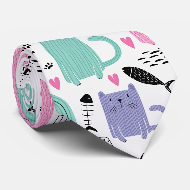 Cute Cats Mönster Slips (Rullad)