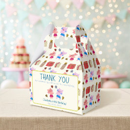 Cute Cats och Presenter Gult Barns födelsedag Presentaskar