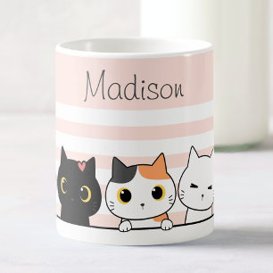 Cute Cats-Personlig Kaffemugg
