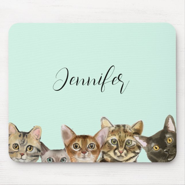 Cute Cats Personlig Mousepad Musmatta (Framsidan)
