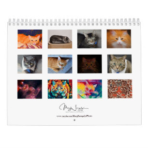 Cute Cats Photo Art Design 2022 månadsvis Kalender