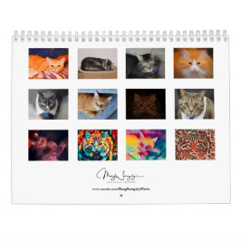 Cute Cats Photo Art Design 2023 månadsvis Kalender