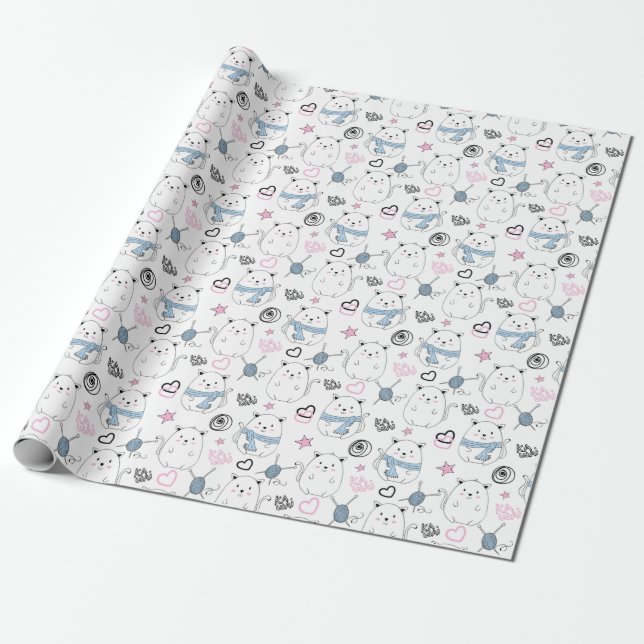 Cute Cats Presentpapper (Utrullad)
