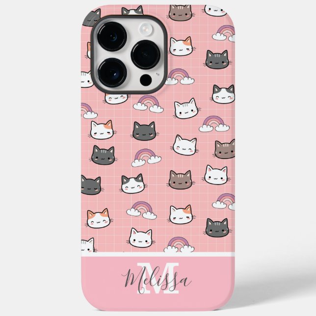 Cute Cats & Rainbow Monogram (Baksida)