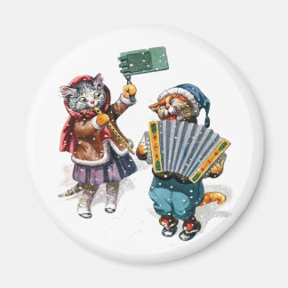 Cute Cats spelar dragspel i Snö Magnet