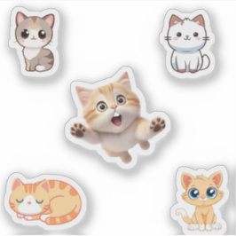 Cute Cats Sticker Pack Klistermärken