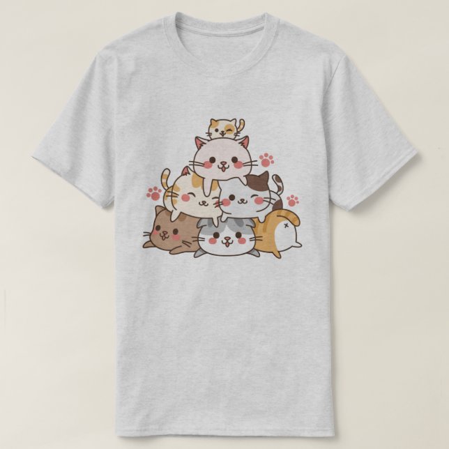 Cute Cats T Shirt (Design framsida)