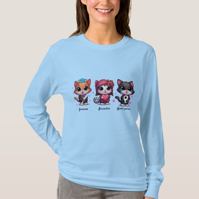 cute cats t shirt (Framsida)