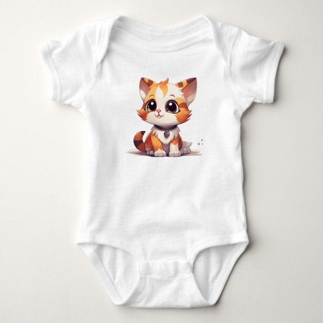 Cute Cats-Tecknad T Shirt (Framsida)