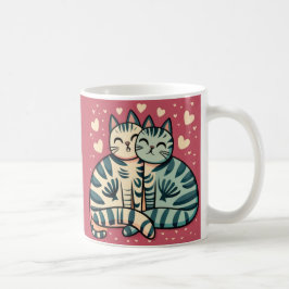 Cute Cats Valentine Kaffemugg