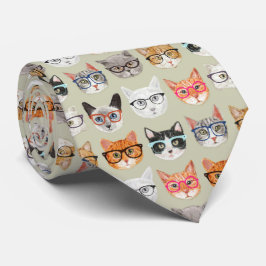 Cute Cats Wating Glass Mönster Slips