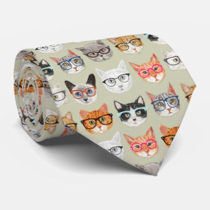 Cute Cats Wating Glass Mönster Slips