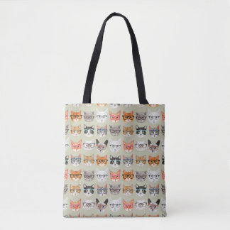 Cute Cats Wating Glass Mönster Tygkasse