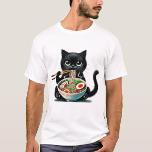 Cute Catt njuta av att äta T Shirt