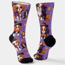 Cute Cavalier Kung Charles halloween mönster