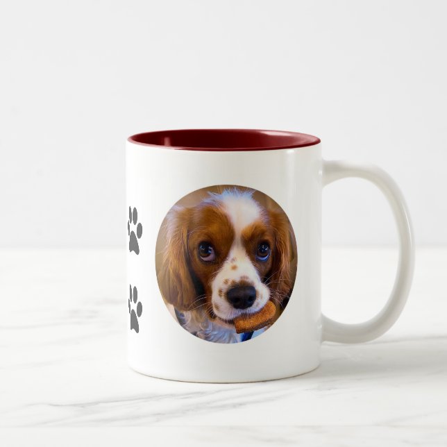 Cute Cavalier Kung Charles Spain Coffee Mugg (Höger)