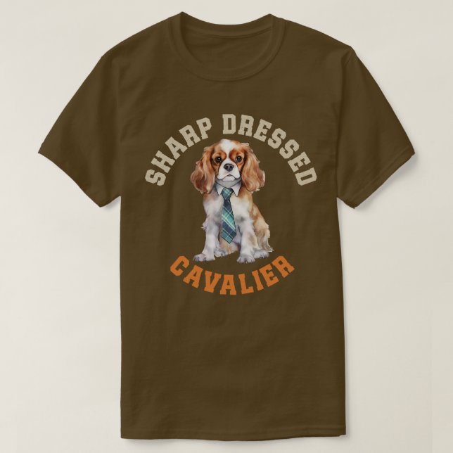 Cute Cavalier Kung Charles Spain T Shirt (Design framsida)