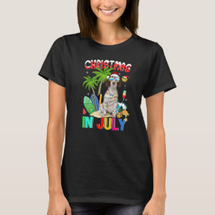 Cute Cavalier Kung i Santa Hat Sunglasses Christm T Shirt