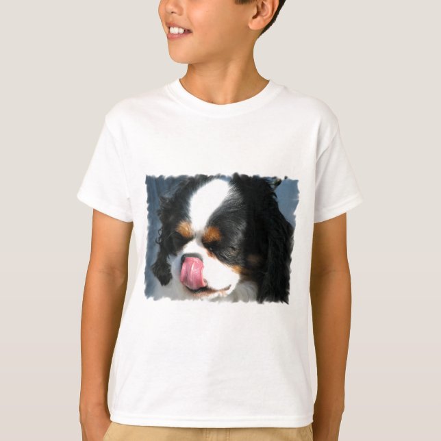 Cute Cavalier Spain Hund Youth Sweatshirt T Shirt (Framsida)