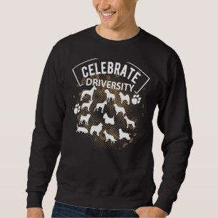 Cute Celebrate Hundar Olika Hundraser för egen Hun Lång Ärmad Tröja