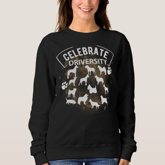 Cute Celebrate Hundar Olika Hundraser för egen Hun T Shirt (Framsida)