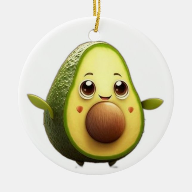 Cute Ceramic Circle Ornament (Framsidan)