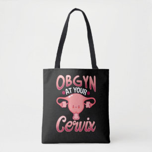 Cute Cervix Obstetrician Gynecolog Doktor OBGYN Tygkasse