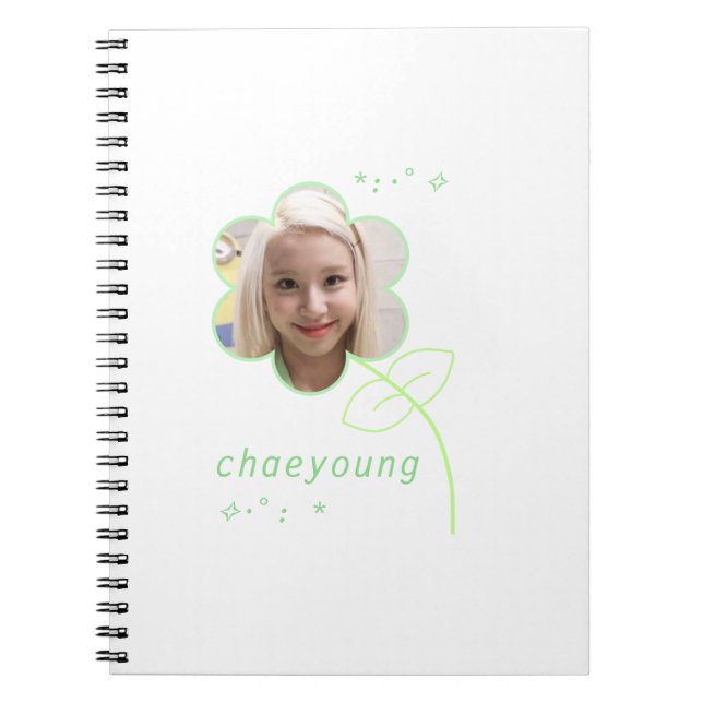 Cute Chaeyoung Kpop Twice Tonåring estetiskt Anteckningsbok (Framsidan)