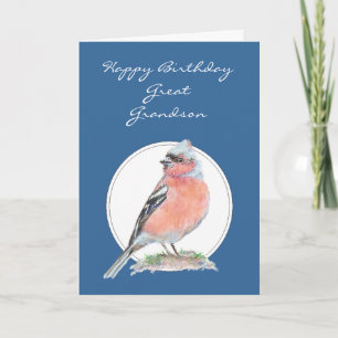 Cute Chaffinch, Underbar farmson från födelsedagen Kort