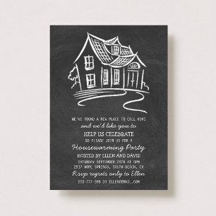 Cute Chalkboard - nya inbjudan till hemmabruk
