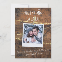 Cute Challah Days 1-Photo Helgdag Hanukah Card