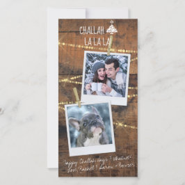 Cute Challah Days Hanukkah 2-foto-Helgdag Card