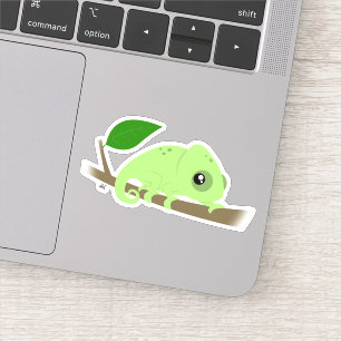 Cute Chameleon Anpassningsbar-cut Vinyl Sticker Klistermärken