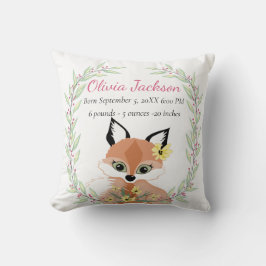 Cute chanterelle-personligen, spara datumet kudde