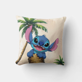 Cute Chaotic Vibes Throw Pillow – Tropical Cartoon Kudde