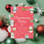 Cute Charming Winter Snögubbe jul Party Inbjudningar<br><div class="desc">Gå in i en värld av vinterfantasi med vår julinbjudan från Cute Charming Winter Snögubbe, försedd med det kutaste snögubbe du någonsin sett! Perfekt för att sprida glädje och för att ge helgdag en feststämning. Vår inbjudan har ett oemotståndligt sött snögubbe, komplett med ett färglöst top hat och en varm...</div>