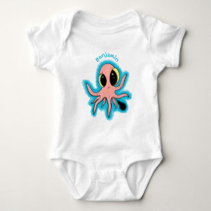 Cute, cheeky baby bläckfisk tecknad t shirt