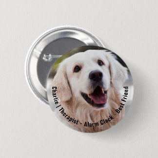 Cute Cheeky Sentimental Hund Namn Photo Quote Knapp