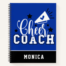 Cute Cheer Coach Personlig Blue and Black