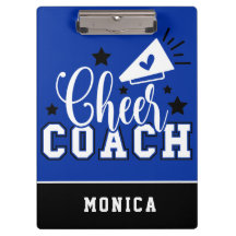 Cute Cheer Coach Personlig Royal Blue och Black