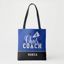 Cute Cheer Coach Personlig Royal Blue och Black