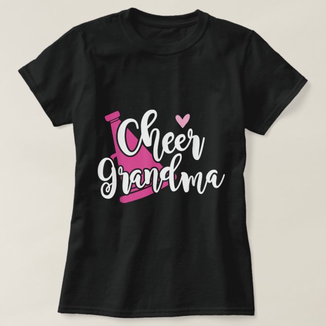Cute Cheer Grandma - Proud Cheerlead Grandmothe T Shirt (Design framsida)