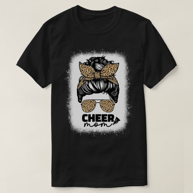 Cute Cheer Mamma för kvinnor CheerLeader Mamma Leo T Shirt (Design framsida)