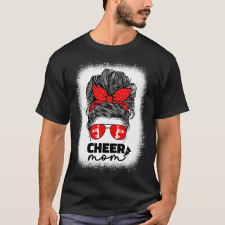 Cute Cheer Mamma för kvinnor CheerLeader Mamma Red T Shirt