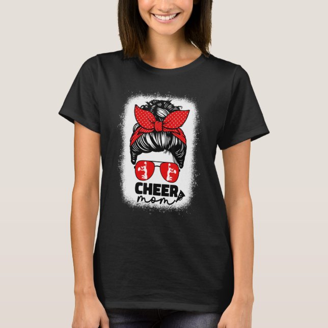Cute Cheer Mamma för kvinnor CheerLeader Mamma Red T Shirt (Framsida)