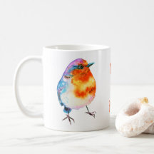 Cute Cheerful jul Robin Merry och Bright