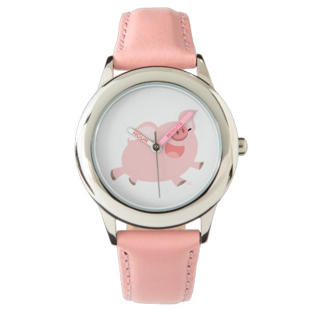 Cute Cheerful Tecknad Gris Watch Armbandsur (Framsida)
